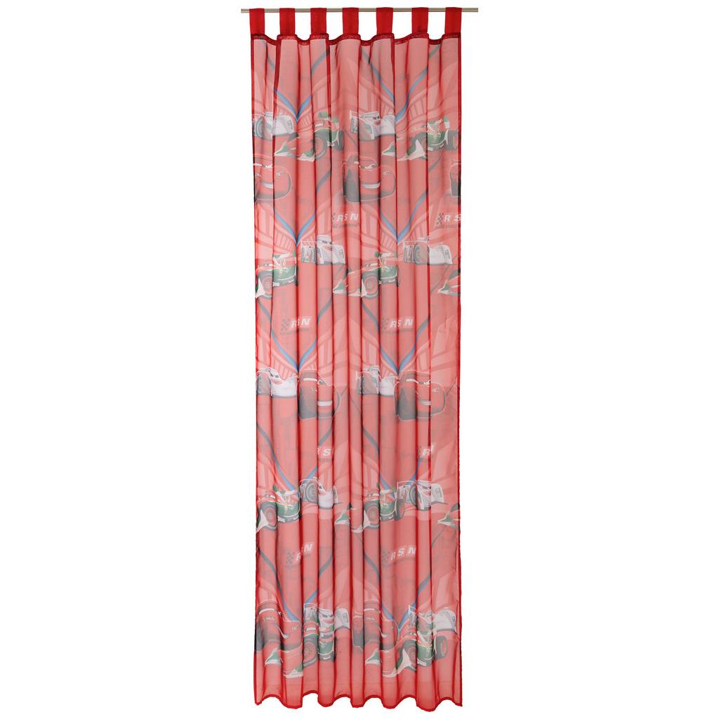 Vorhang 2er-pack Mit Schlaufen Cars 140x250 Cm Rot