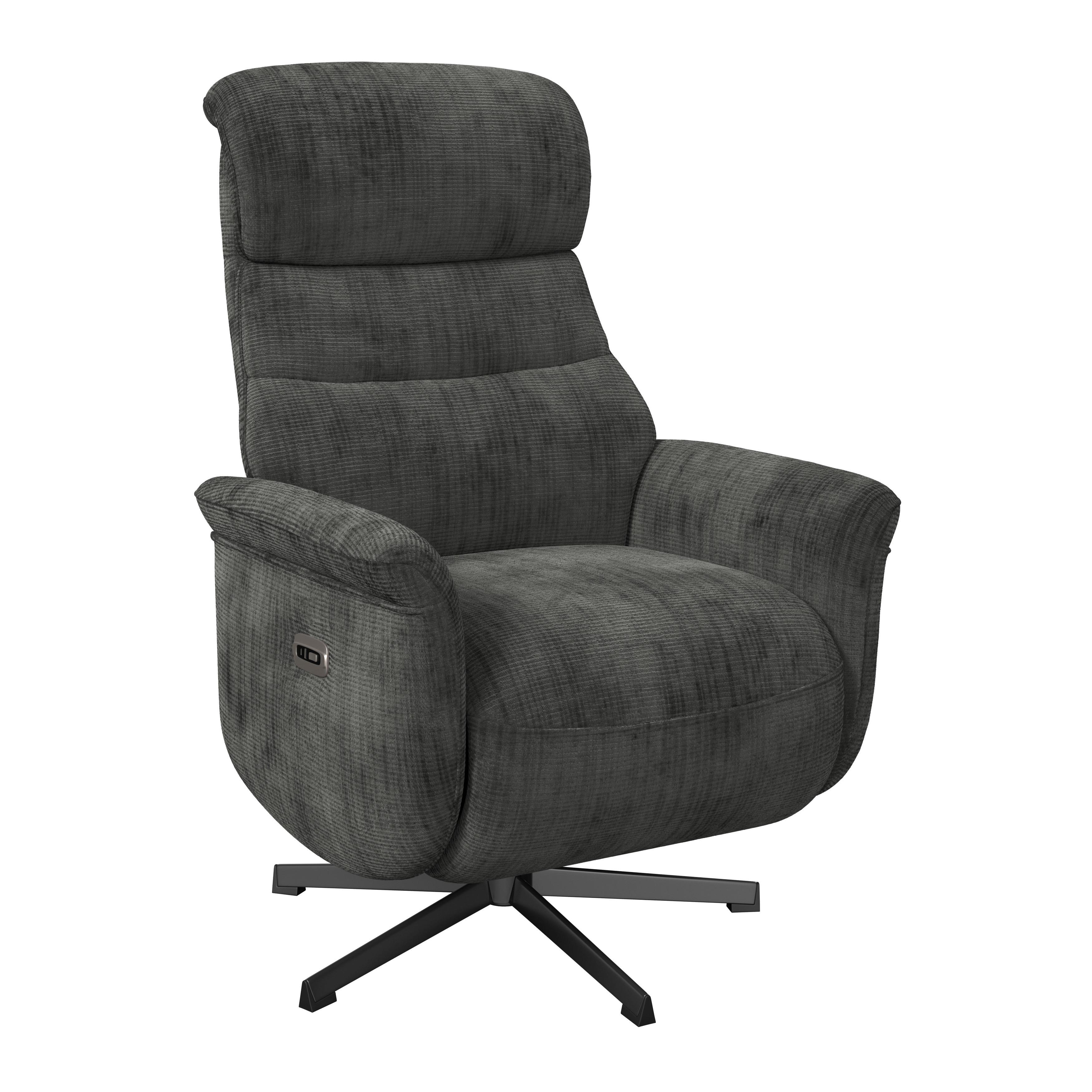 Relaxsessel Manila Chenille anthrazit, B: 73 cm