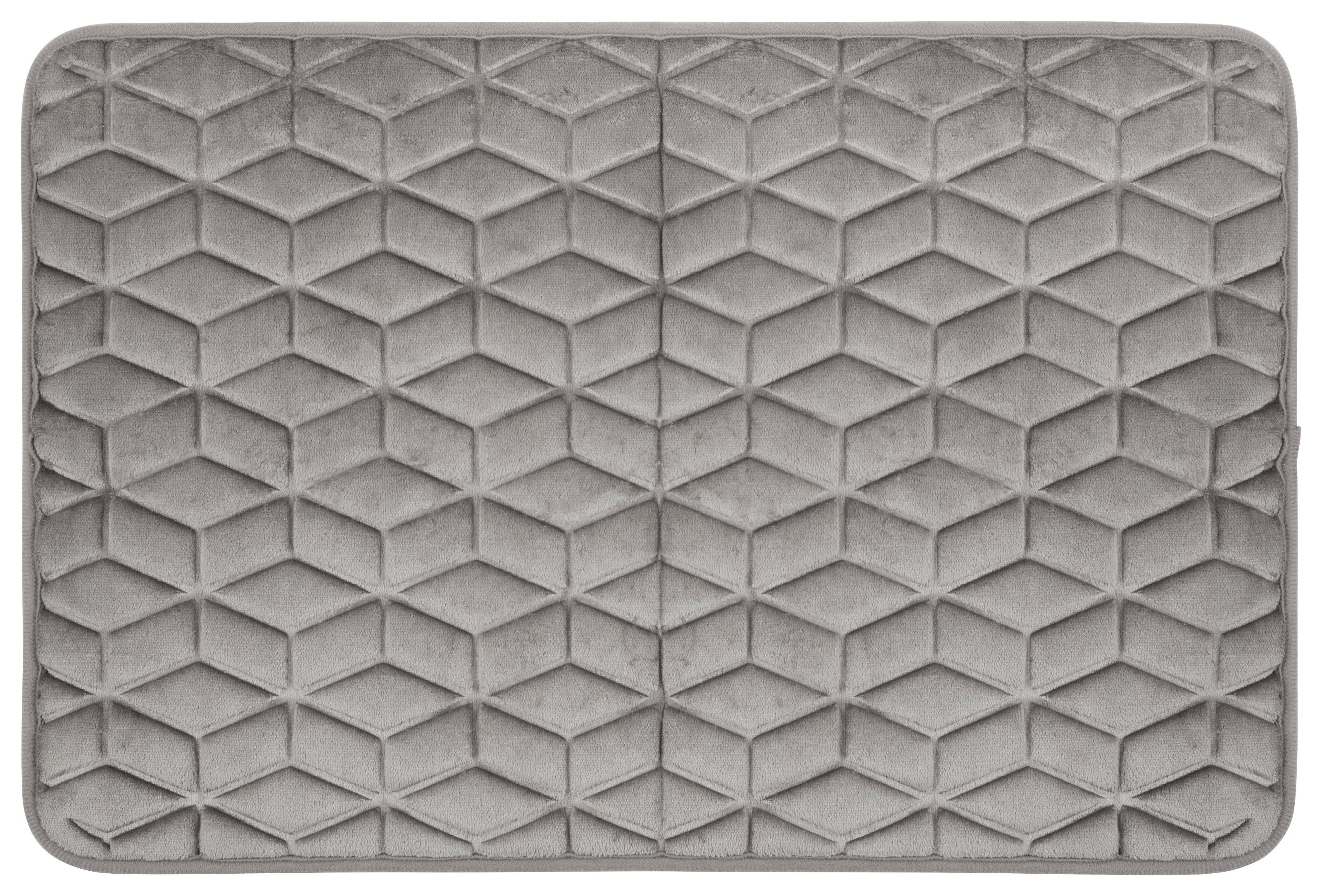 Kúpeľňová predložka Conny, 40/60cm, sivá - sivá, Konventionell, textil (40/60cm) - Modern Living
