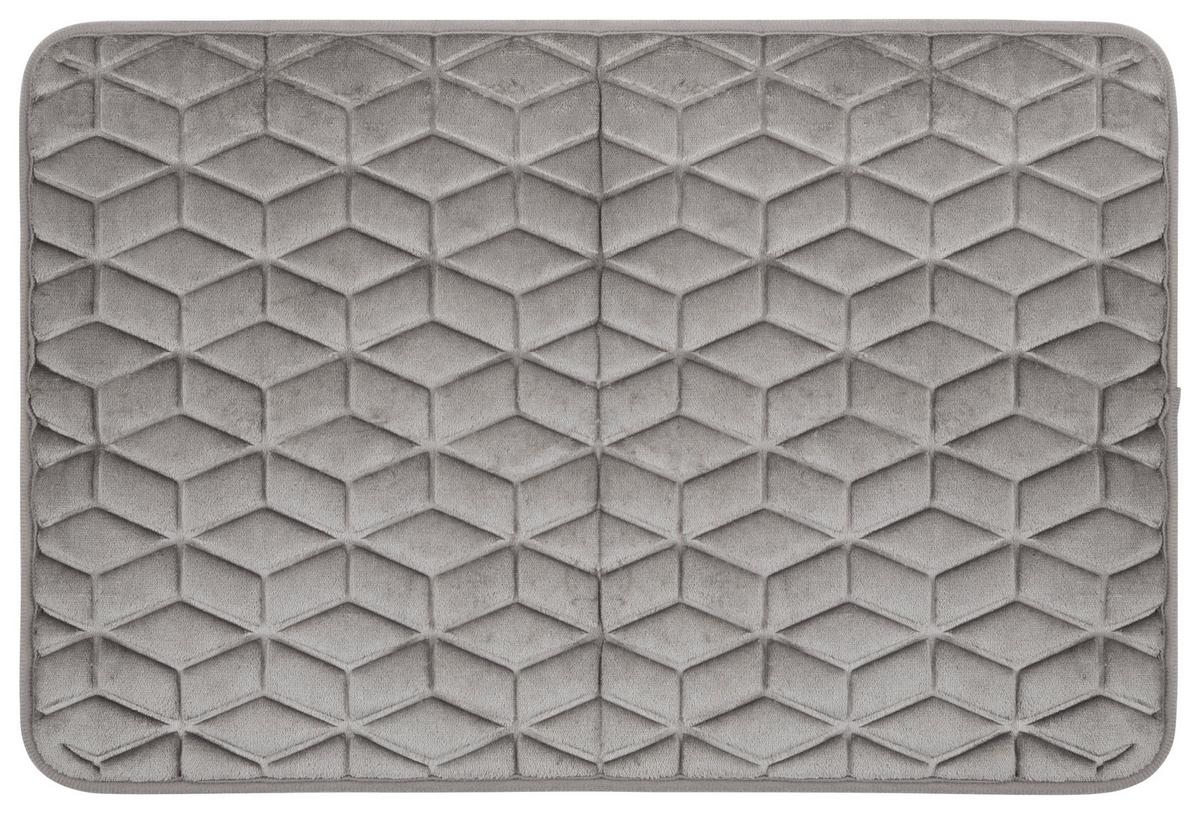 Koupelnová předložka Conny, 40/60cm, šedá - šedá, Konvenční, textil (40/60cm) - Modern Living