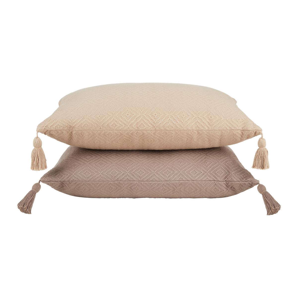 DEKORAČNÍ POLŠTÁŘ Frieda, 40/60cm, šedá - béžová, Moderní, textil (40/60cm) - Modern Living