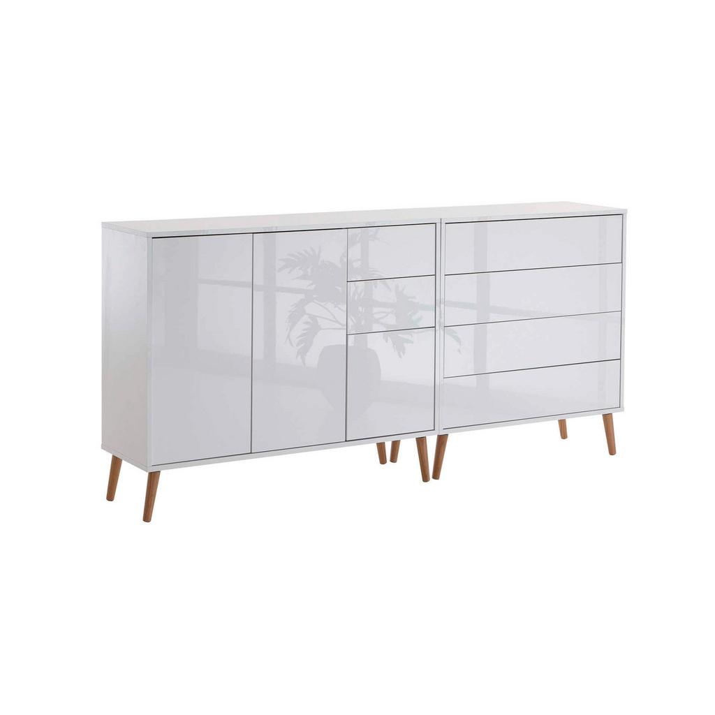 Sideboard Mailand 9 B. 184,5 cm Weiß