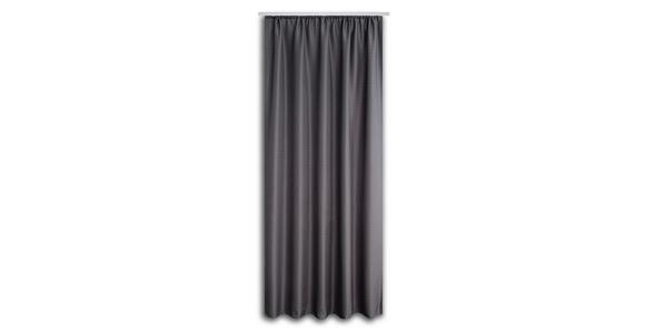 Vorhang mit Band Ben II 135x245 cm Grau - Grau, KONVENTIONELL, Textil (135/245cm) - Ondega