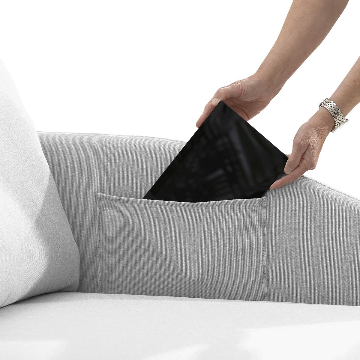 Recamiere Tobi L: 154cm Rechts Hellgrau Mit Bettkasten - Hellgrau, Design, Textil (154/86/93cm) - Max Winzer