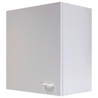 Küchenoberschrank Speed B: 50 Cm Weiß 1 Drehtür - Weiß, KONVENTIONELL, Holzwerkstoff (50/54,8/32cm)
