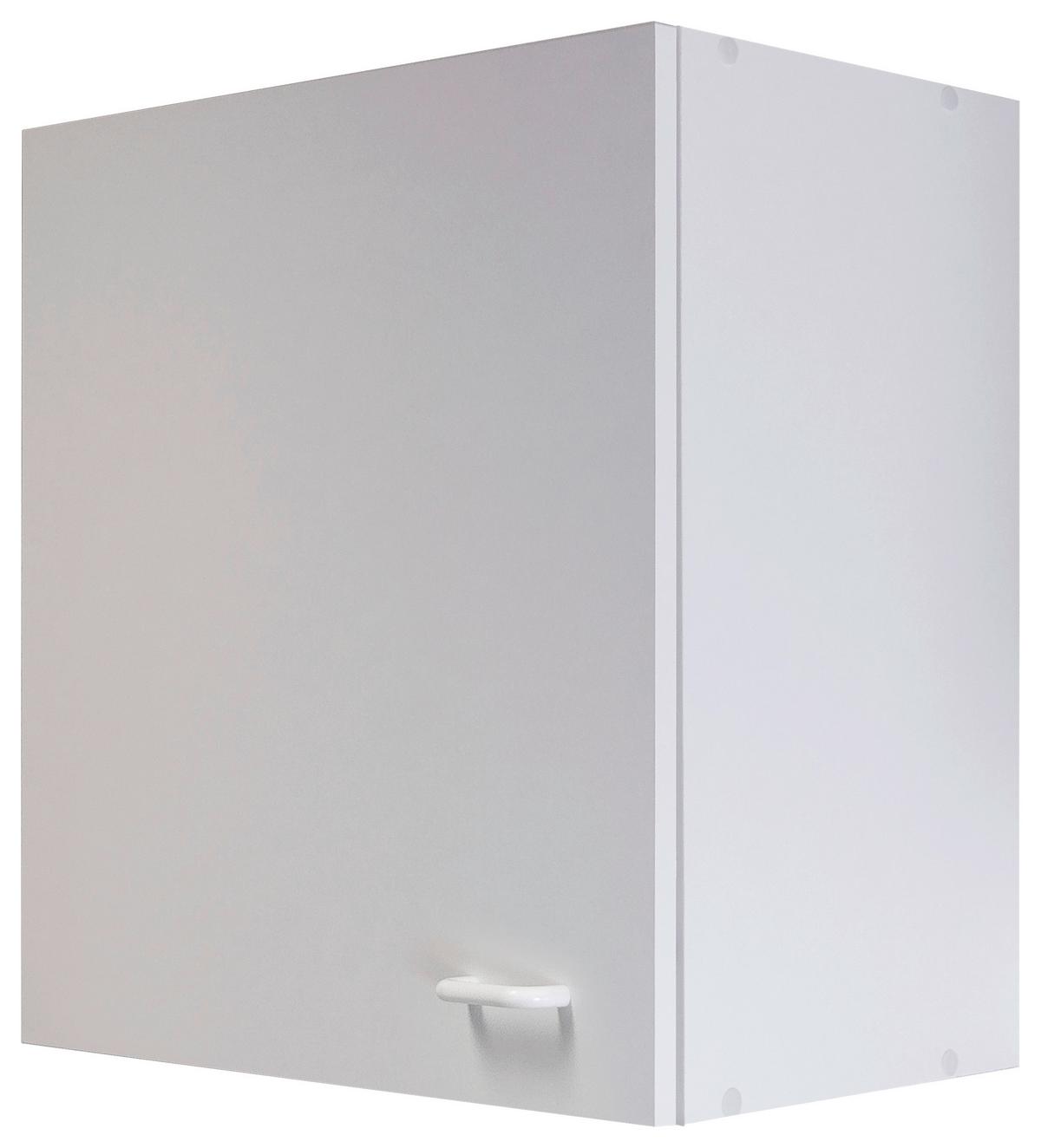 Küchenoberschrank Speed B: 50 Cm Weiß 1 Drehtür - Weiß, KONVENTIONELL, Holzwerkstoff (50/54,8/32cm)