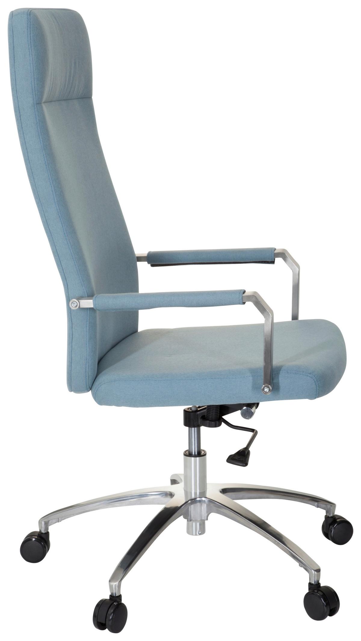 Drehstuhl Saranto Plus I Hellblau - Alufarben/Hellblau, MODERN, Kunststoff/Textil (56/131/67cm) - MID.YOU