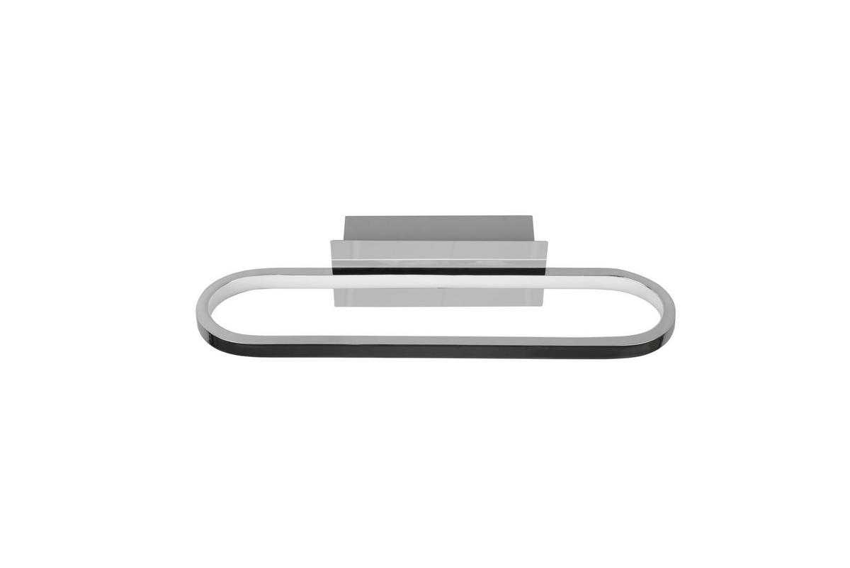 Led-wandleuchte Gianni, Ip44, 1-Flammig Mit Schalter - Chromfarben, Basics, Metall (40/14,8/7,5cm) - Trio Leuchten