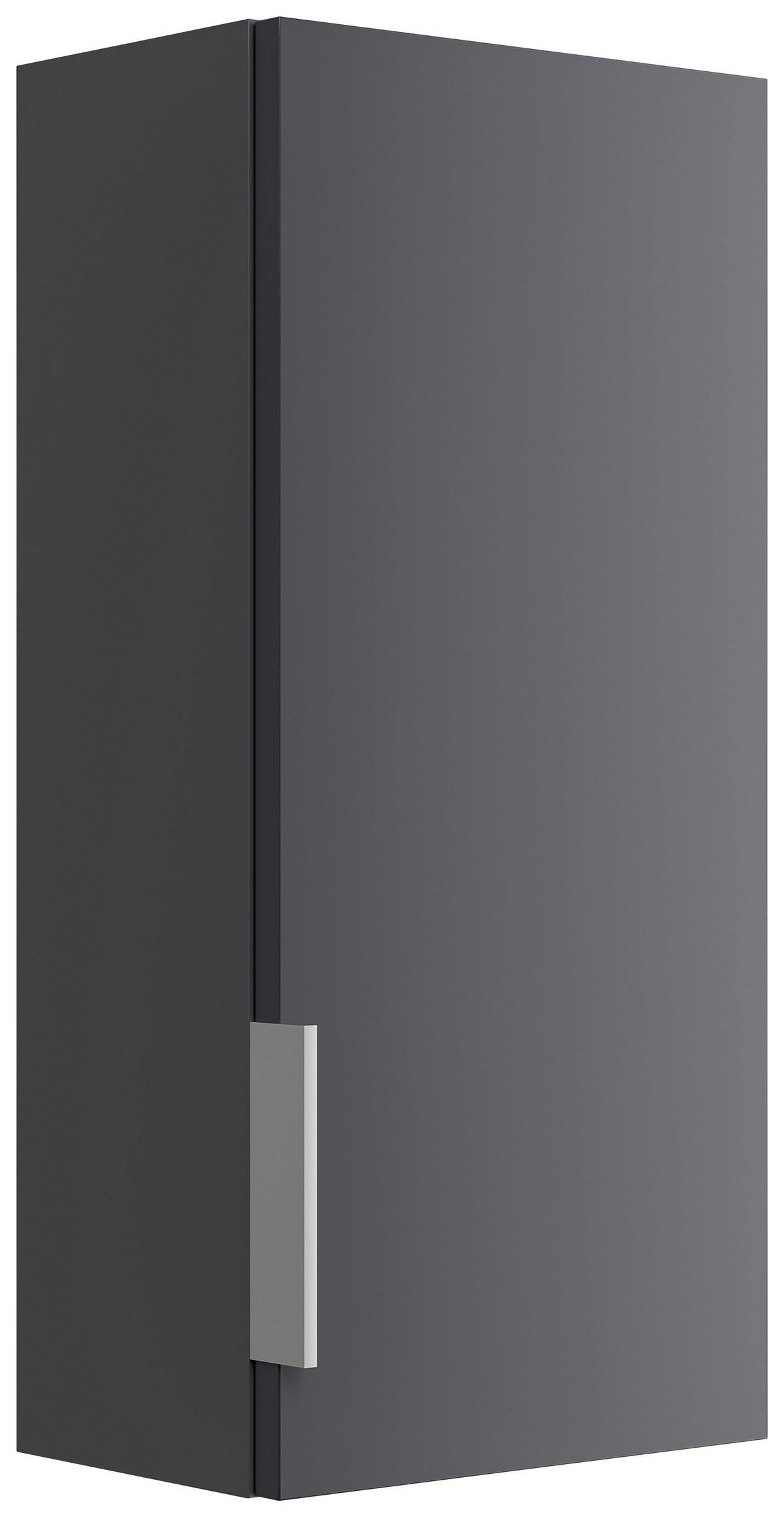 Waschtischkombi Slimline Graphitfarben B: 59,5cm - Graphitfarben/Weiß, Basics, Holzwerkstoff/Stein (59,5cm) - MID.YOU