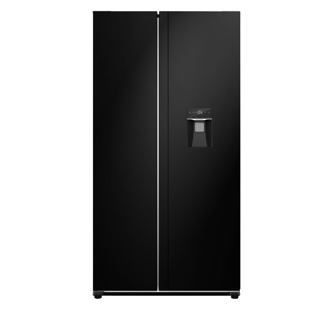Side-By-Side SBS 1600 Schwarz mit Wasserspender