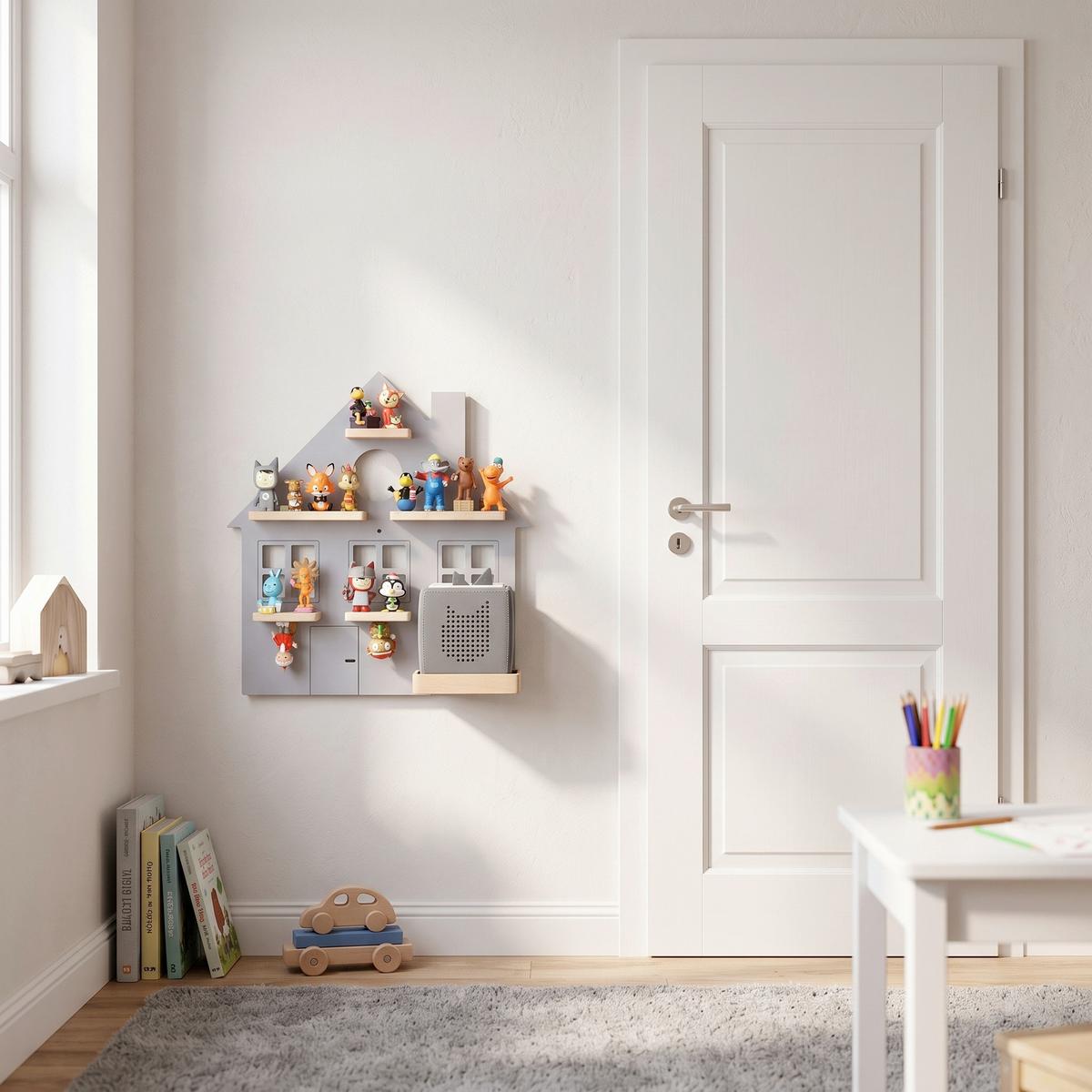 Kinderregal Boarti Grau B: 42 cm - Grau, MODERN, Holzwerkstoff (42/44/19cm) - Livetastic
