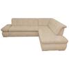 Ecksofa Mit Armteilverstellung Moric Beige Mikrofaser - Chromfarben/Beige, KONVENTIONELL, Textil (273/216cm) - MID.YOU