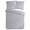 Bettwäsche Elegance Grau Hellgrau 155x220 cm - Hellgrau, Basics, Textil (155/220cm)