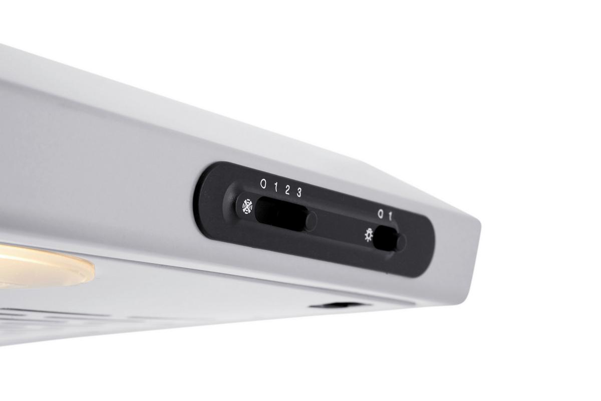 Dunstabzugshaube Suna Edelstahlfarben B: 50 Cm, Led - Edelstahlfarben, Trend, Metall (50/7,6/47cm) - Respekta