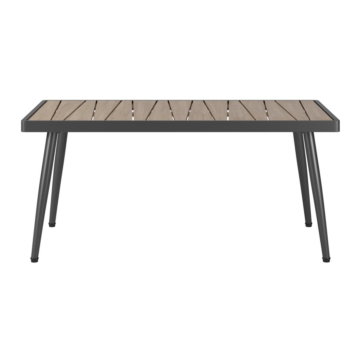 Loungegarnitur Aruba - Dunkelgrau/Anthrazit, MODERN, Holz/Textil (100/39/52cm) - Beldano