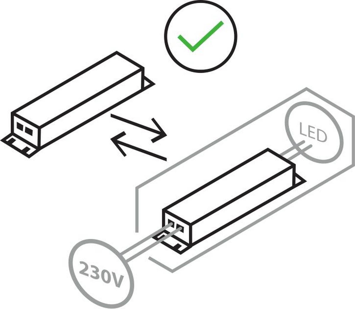 LED-Deckenleuchte 92978 - Alufarben/Weiß, Design, Metall (7,8cm) - Paulmann