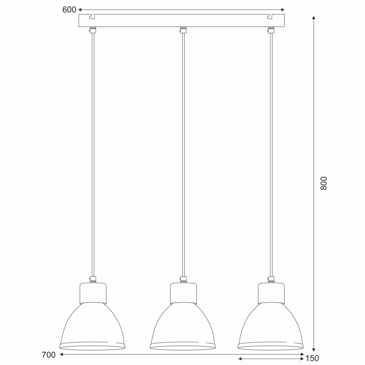 Hängeleuchte 42107 Nico White - Weiß Hochglanz, Basics, Metall (70/8/80cm)