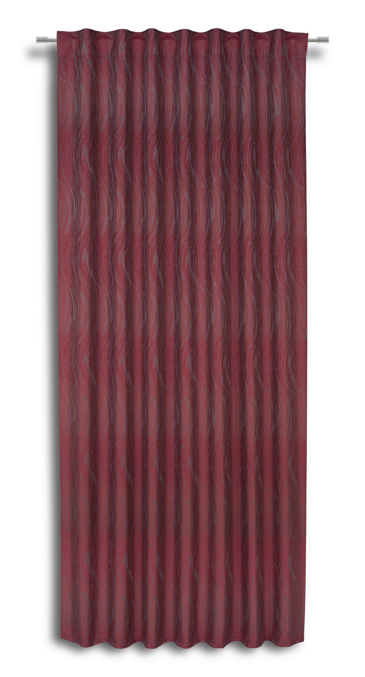 Készfüggöny Oliva Kb. 140/245cm - piros, Modern, textil (140/245cm) - Luca Bessoni