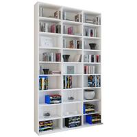 Standregal Dekor Megosa Maxi 102 cm Weiß - Weiß, KONVENTIONELL, Holzwerkstoff (102/183/18 (23)cm) - MID.YOU