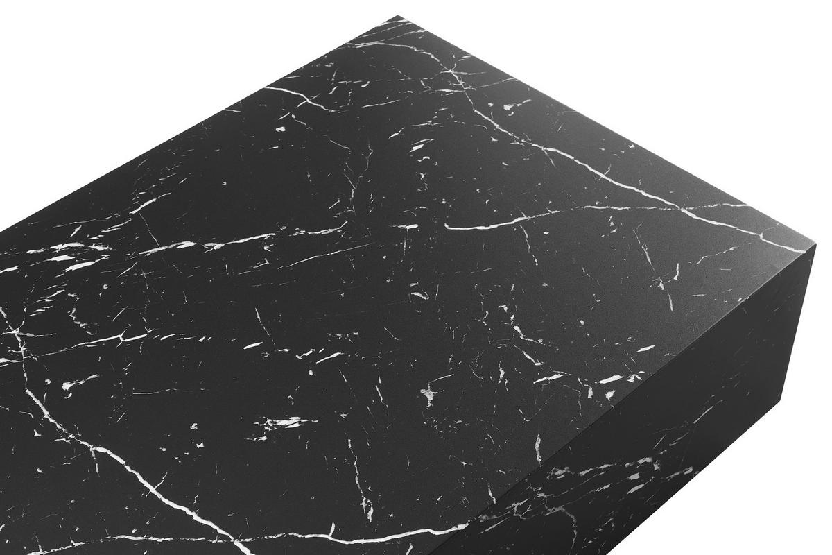 Couchtisch Schwarz L: 120 Cm - Schwarz, Design, Holzwerkstoff (120/75/35cm) - Livetastic