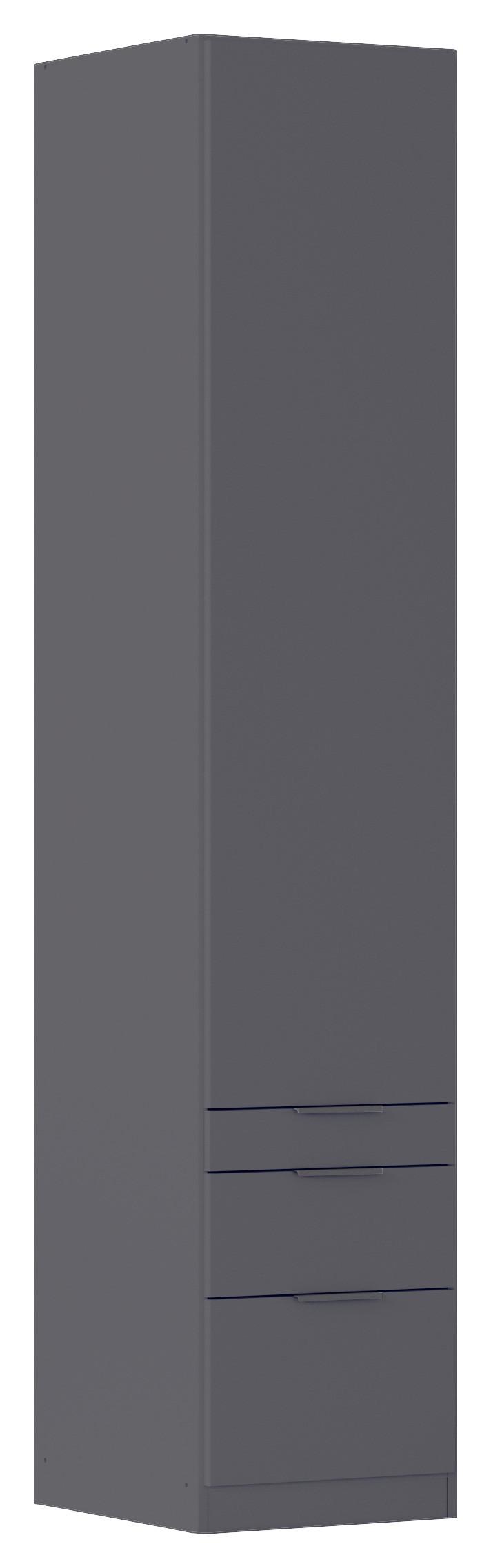 Drehtürenschrank Alabama Grau Metallic B: 47 Cm - Grau, MODERN, Holzwerkstoff (47/229/54cm) - Rauch Möbel