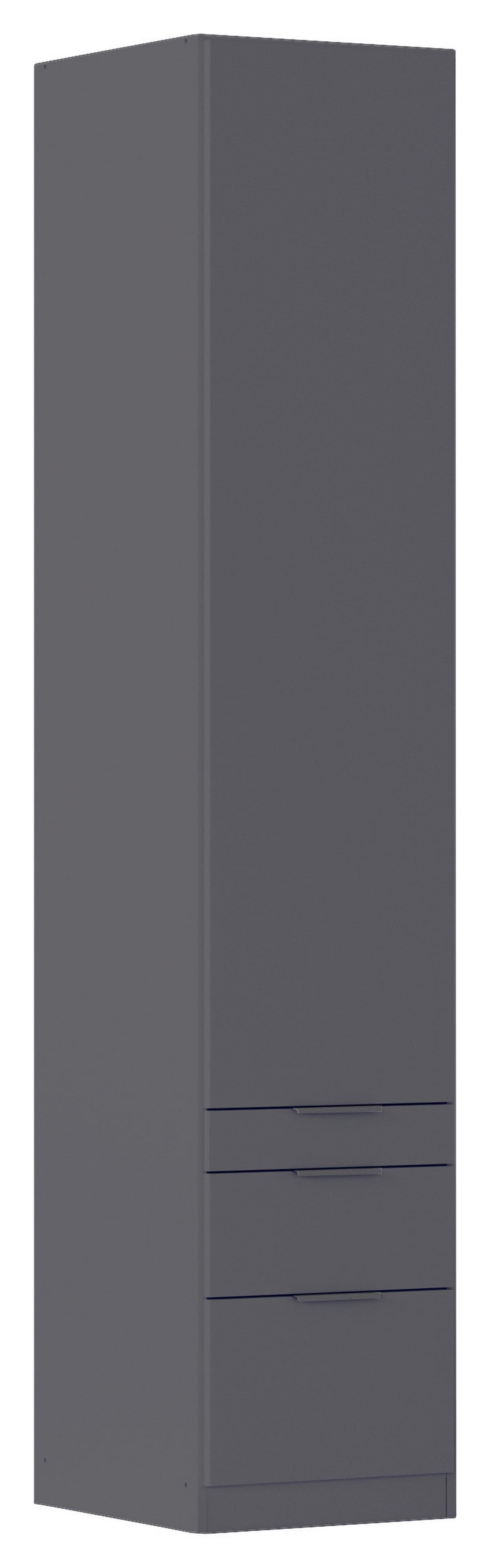 Drehtürenschrank Alabama Grau Metallic B: 47 Cm - Grau, MODERN, Holzwerkstoff (47/229/54cm) - Rauch Möbel