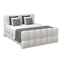 Boxspringbett Brisbane inkl. Bettkasten 180x200 - Creme/Schwarz, Trend, Holz/Holzwerkstoff (180/200cm) - Sembella