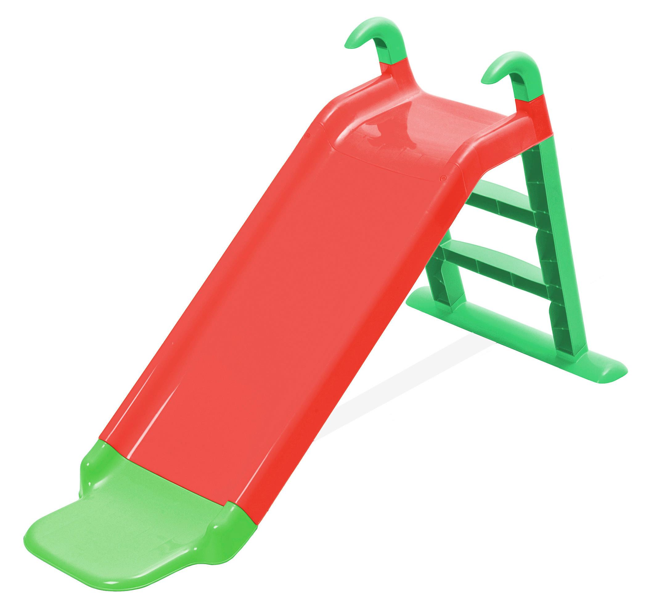 Kinderrutsche Moritz - Rot/Hellgrün, KONVENTIONELL, Kunststoff (135/46/67cm) - BUNINO