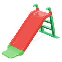 Kinderrutsche Moritz - Rot/Hellgrün, KONVENTIONELL, Kunststoff (135/46/67cm) - BUNINO