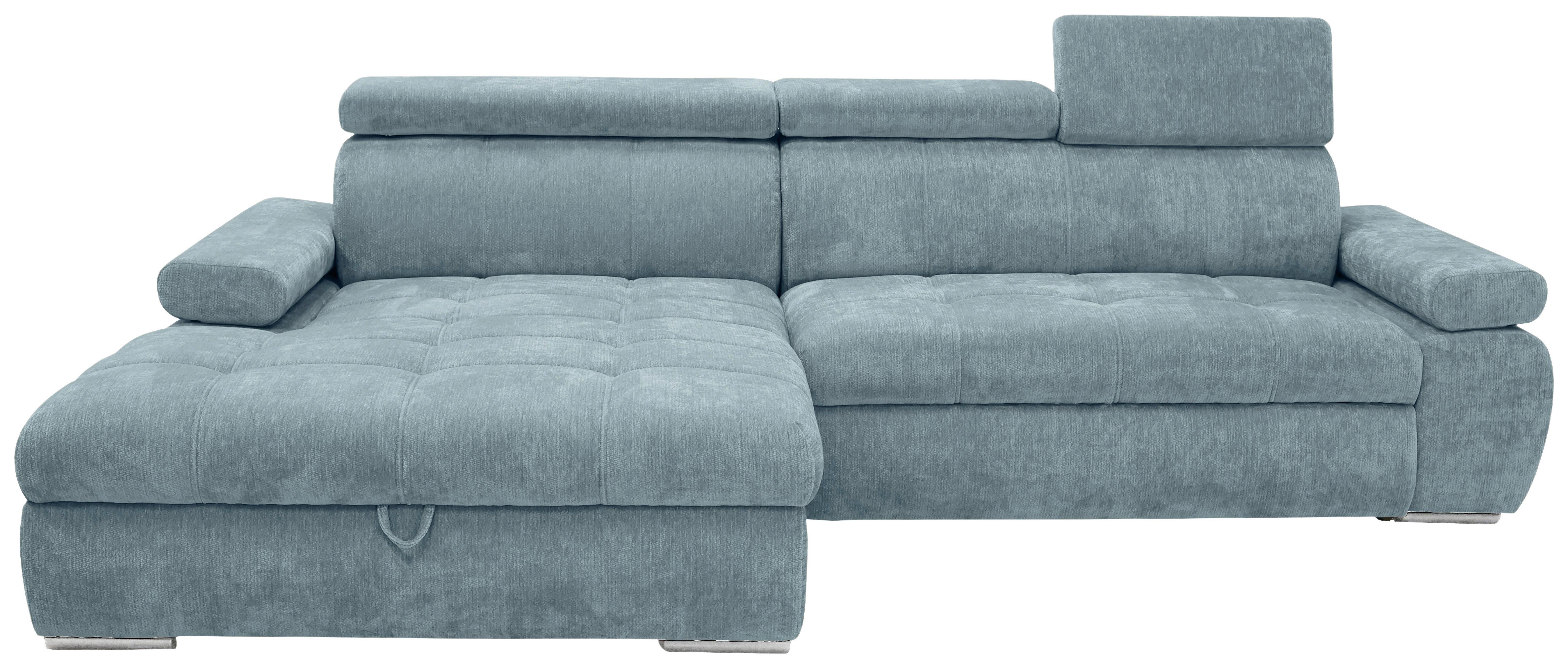 Rohová sedačka VEGAS, ľavá, mätovozelená ženilka - mätovozelená/strieborná, Design, drevo/textil (173/294cm)