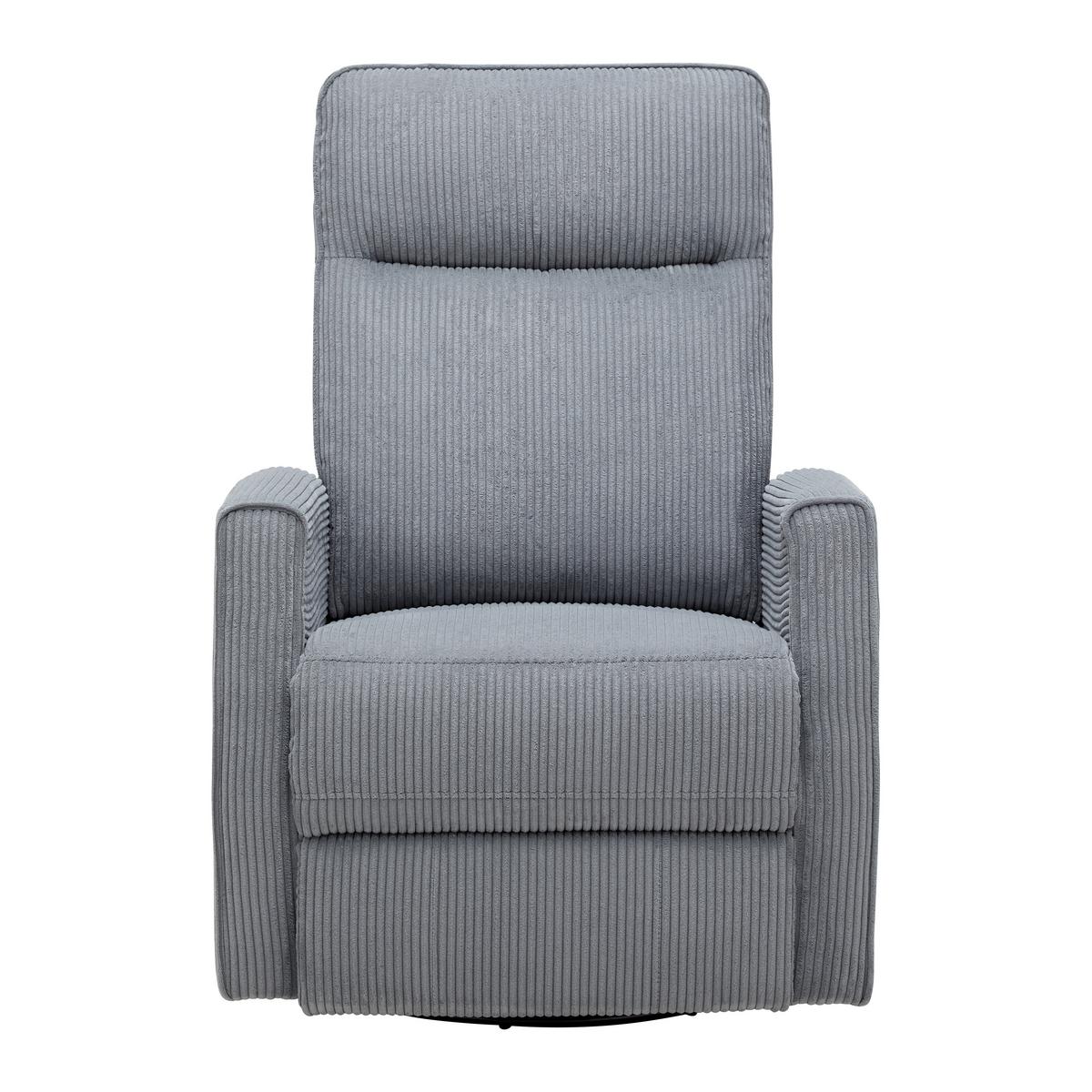 Relaxačné kreslo MELINDA, tm.sivý menčester, max. 140 kg - čierna/tmavosivá, Konventionell, kov/drevo (76/103/96cm) - Mömax