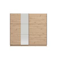 Tolóajtós Szekrény Sierra 236/210 Cm - Artisan tölgy, Basics, faalapú anyag (236,5/210/62,5cm)