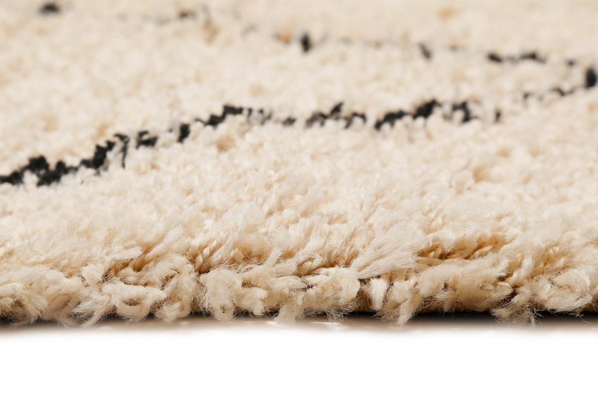 Hochflorteppich Studio Two - Beige, Design, Textil (200/200cm) - WECON HOME
