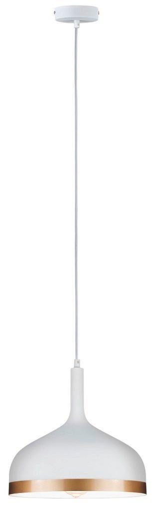 LED-Hängeleuchte Neordic Embla 1-Flammig dimmbar - Goldfarben/Weiß, Design, Metall (15/110cm) - Paulmann