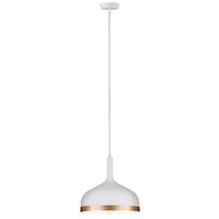 LED-Hängeleuchte Neordic Embla 1-Flammig dimmbar - Goldfarben/Weiß, Design, Metall (15/110cm) - Paulmann