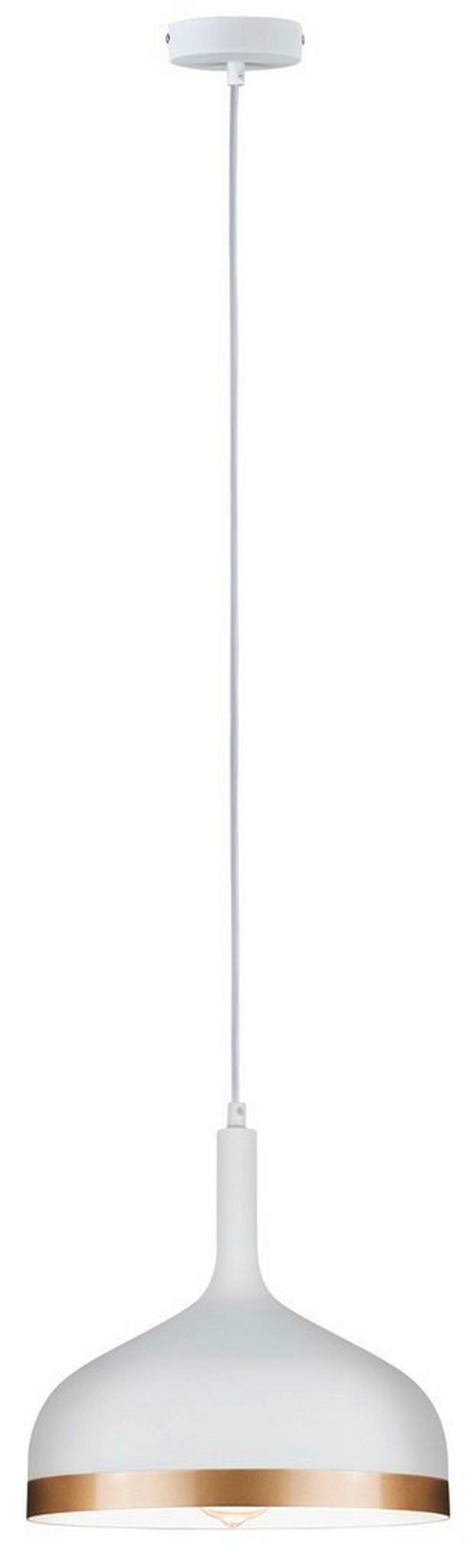 LED-Hängeleuchte Neordic Embla 1-Flammig dimmbar - Goldfarben/Weiß, Design, Metall (15/110cm) - Paulmann