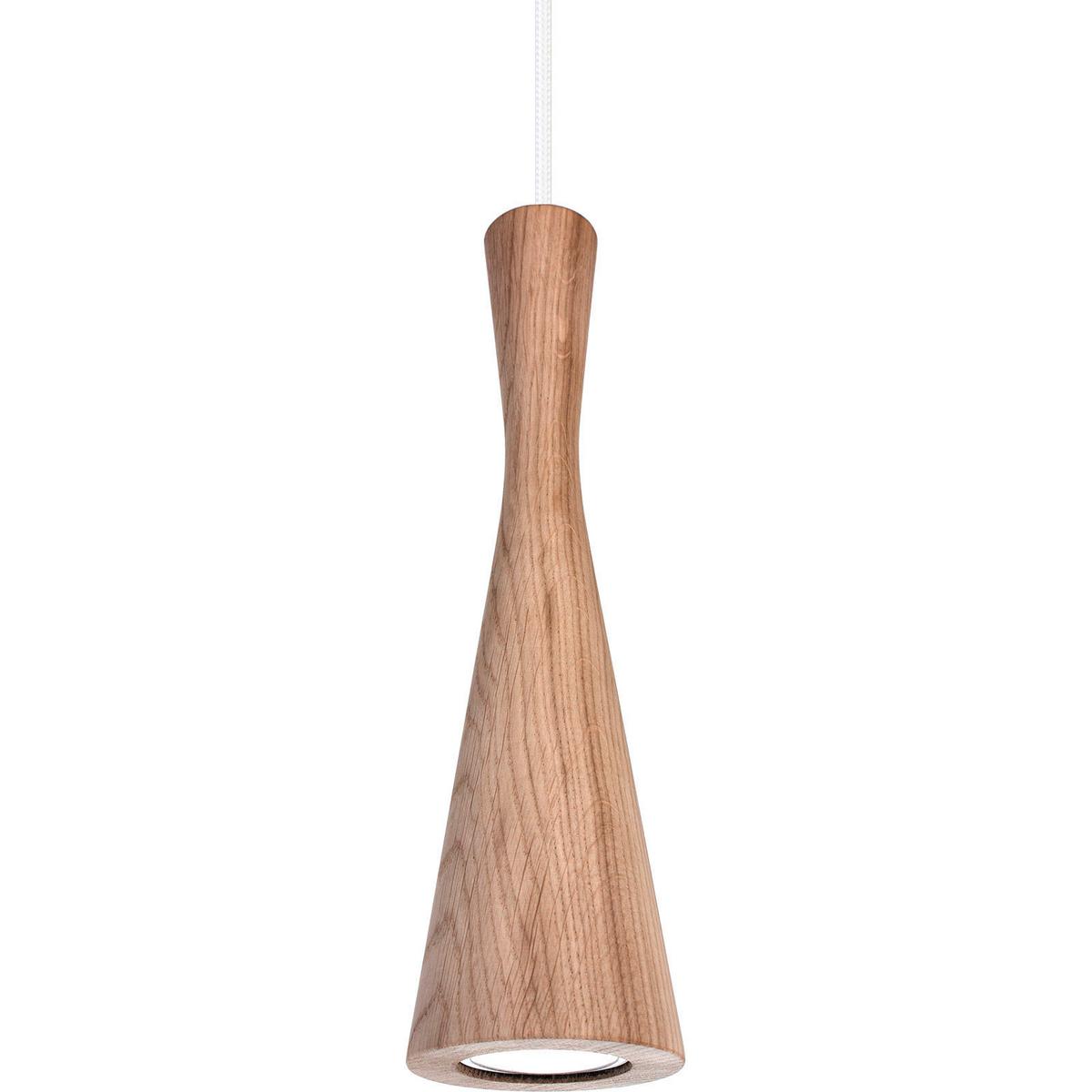 Hängeleuchte 8510145 Vegas - Eichefarben/Weiß, Natur, Holz (10/90-140cm)