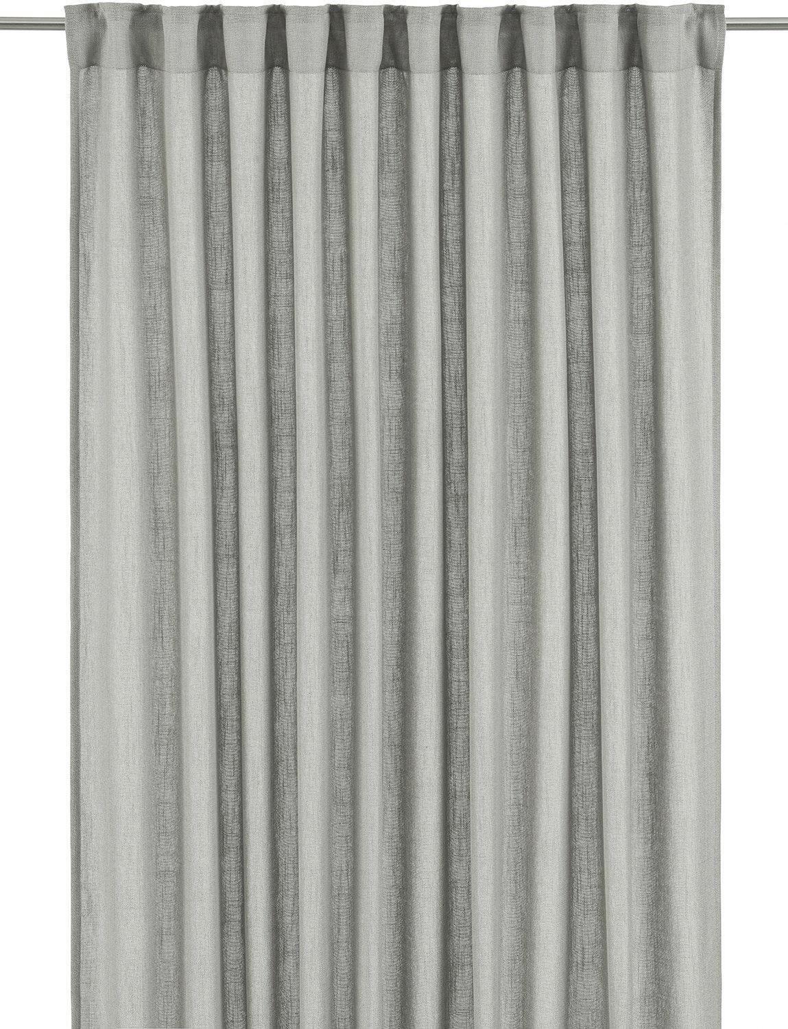 HOTOVÝ ZÁVES CECIL - svetlosivá, Basics, textil (145/260cm) - Svanefors