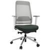 Bürostuhl Chiaro T2 Mit Wippfunktion Schwarz/weiß - Schwarz/Weiß, MODERN, Kunststoff/Textil (67/118/63cm) - MID.YOU