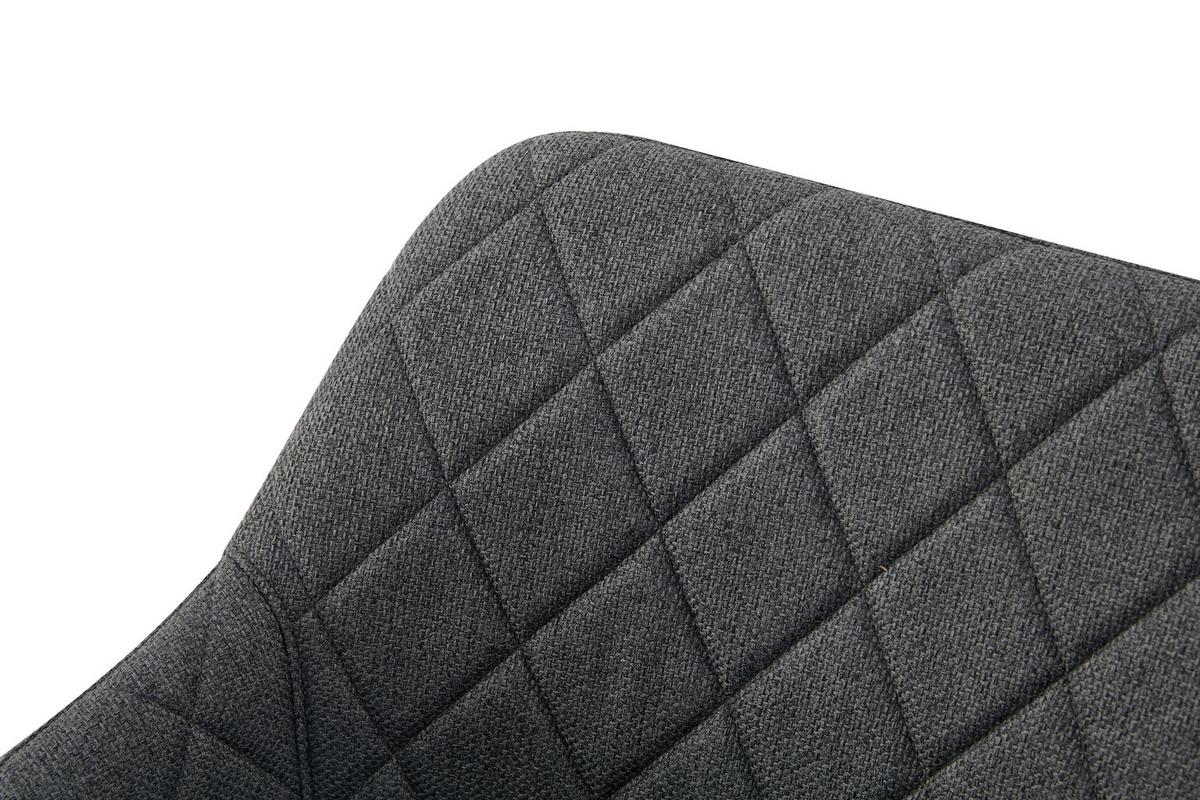 Stuhl-Set Lea Anthrazit 56 cm - Anthrazit/Schwarz, MODERN, Textil/Metall (56/83/60cm) - MID.YOU