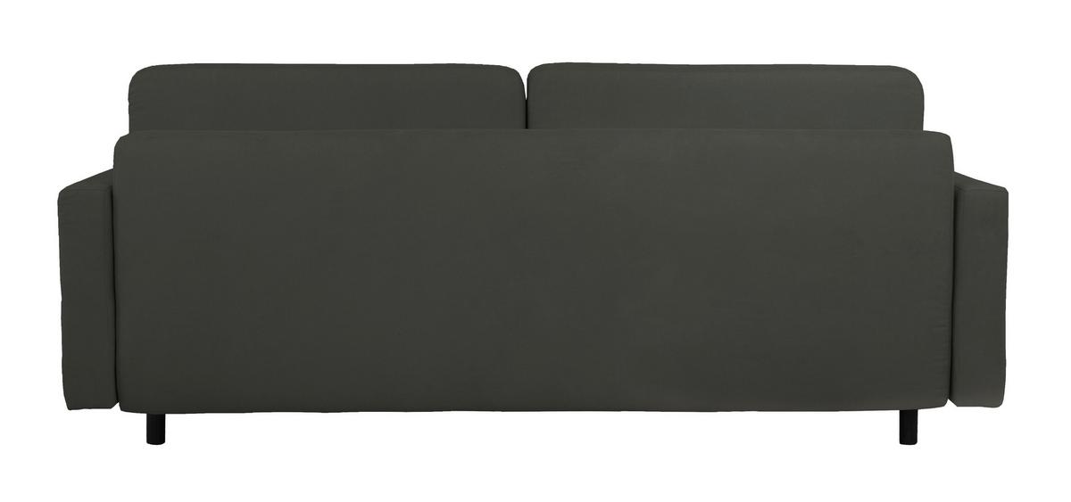 Schlafsofa Noret, Schwarz B: 222 Cm - Buchefarben/Schwarz, Design, Textil (222/93/99cm) - MID.YOU