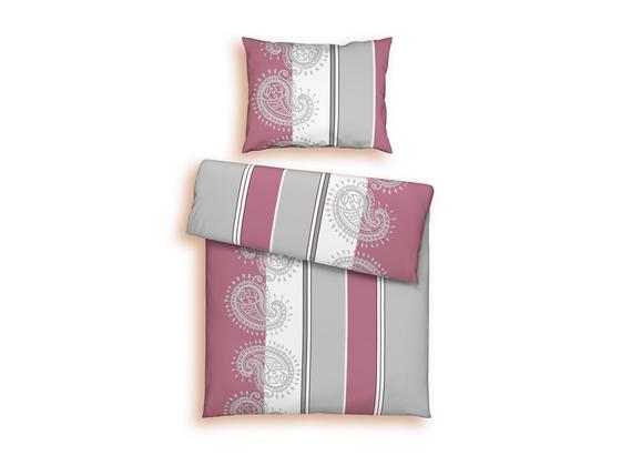 Ágyneműhuzat-garnitúra Sabine - Natúr/Piros, modern, Textil - Ombra Ágyneműhuzat-garnitúra Sabine - Natúr/Piros, modern, Textil - Ombra