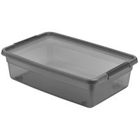 ÚLOŽNÝ BOX BLACKY - CA. 25L - priehľadné/čierna, Modern, plast (58/39/16cm) - Mömax