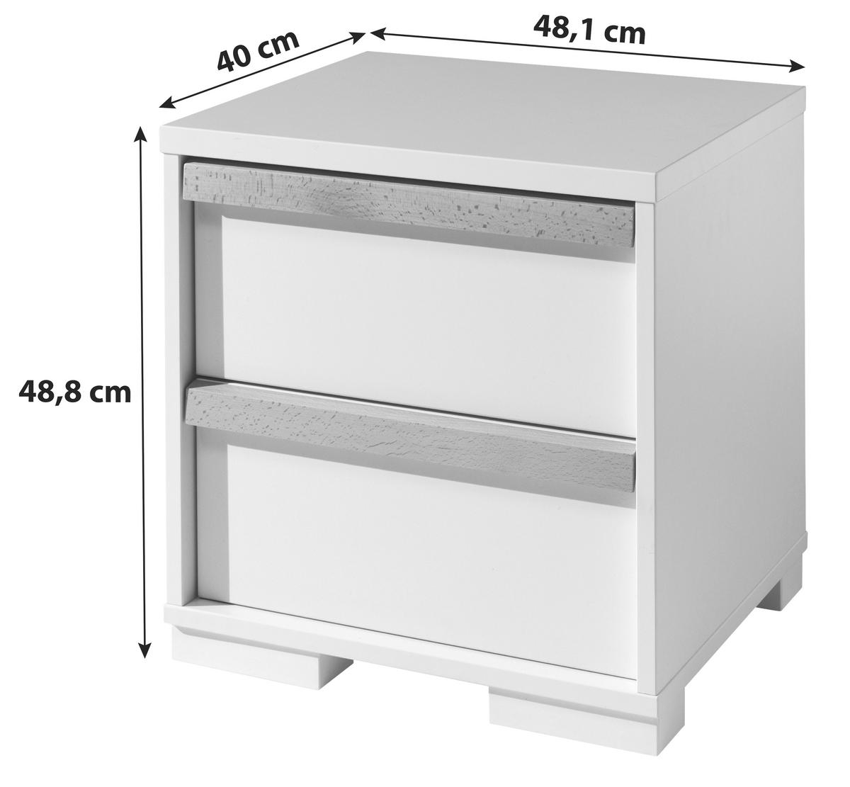 Nachtkästchen London B: 48,1 Cm Anthrazit - Anthrazit, MODERN, Holzwerkstoff (48,1/48,8/40cm) - MID.YOU