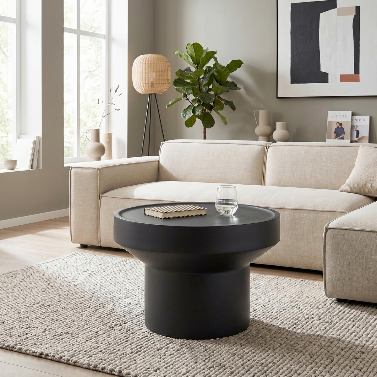 KONFERENČNÍ STOLEK GRADINO -TREND- - černá, Moderní, dřevo (60/40cm) - Premium Living