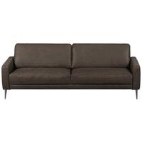 3,5-Sitzer Spring, Fango B: - Fango/Schwarzchrom, Design, Leder (207/85/92cm) - Livetastic