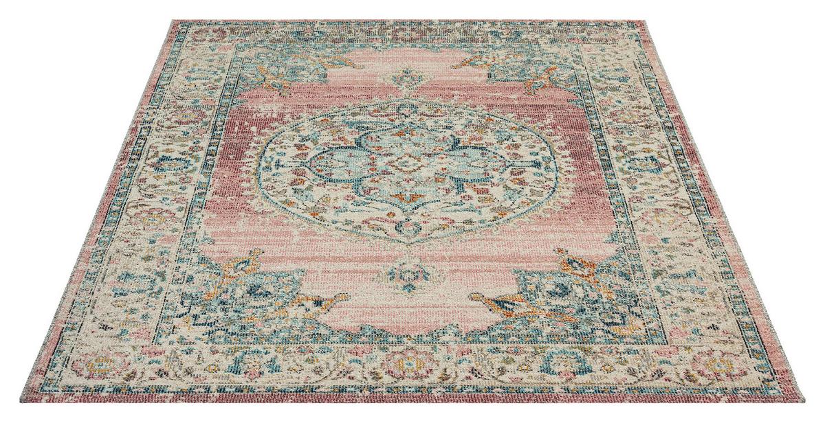 Outdoorteppich Salsa Outdoor 20053 - Graublau/Altrosa, KONVENTIONELL, Textil (140/200cm)