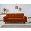 Schlafsofa Noret, Terracotta B: 222 cm - Buchefarben/Terracotta, Design, Textil (222/93/99cm) - MID.YOU
