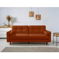 Schlafsofa Noret, Terracotta B: 222 Cm - Buchefarben/Terracotta, Design, Textil (222/93/99cm) - MID.YOU