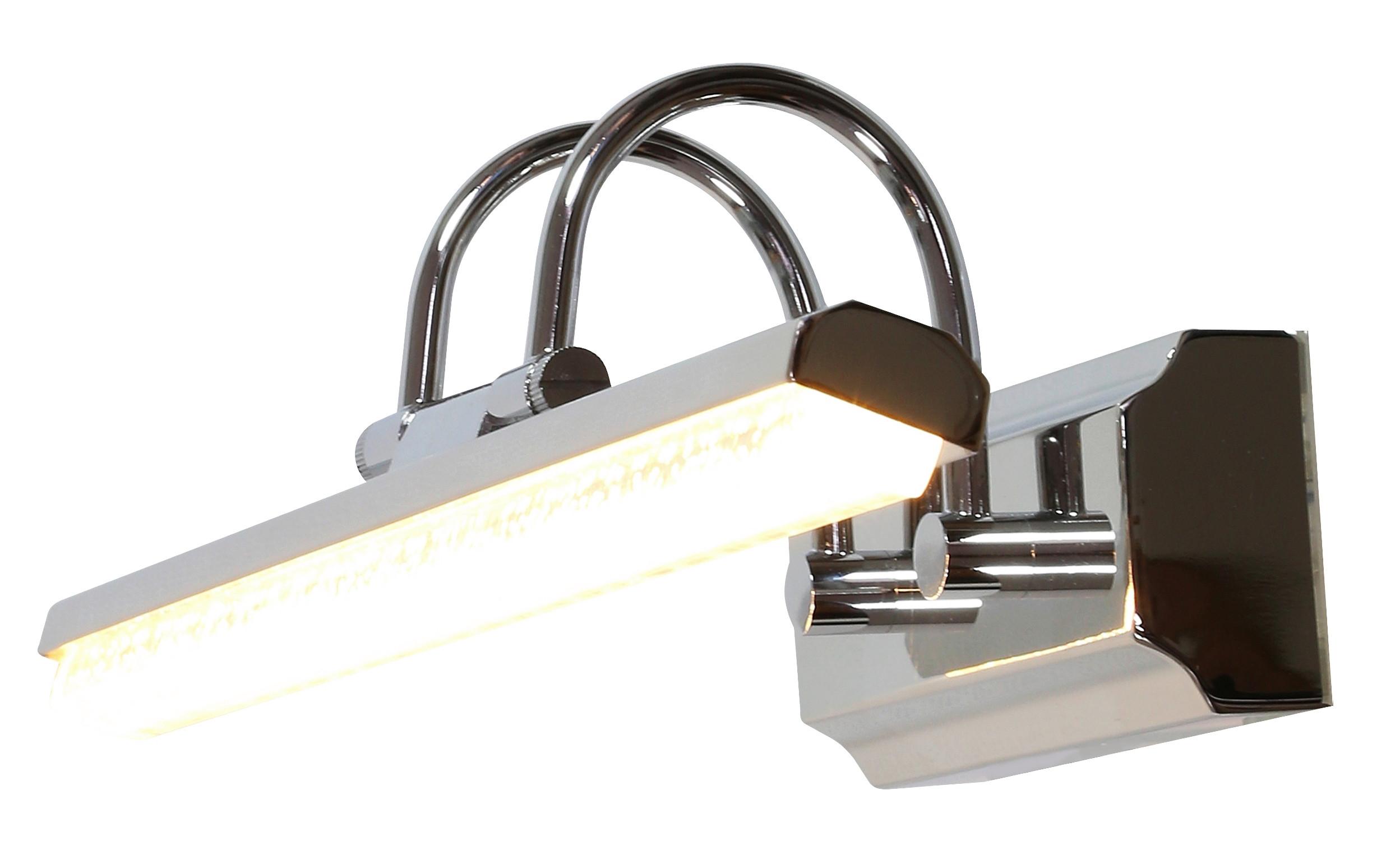 Bilderleuchte Gizel - Chromfarben, Design, Metall (12/40/11cm)